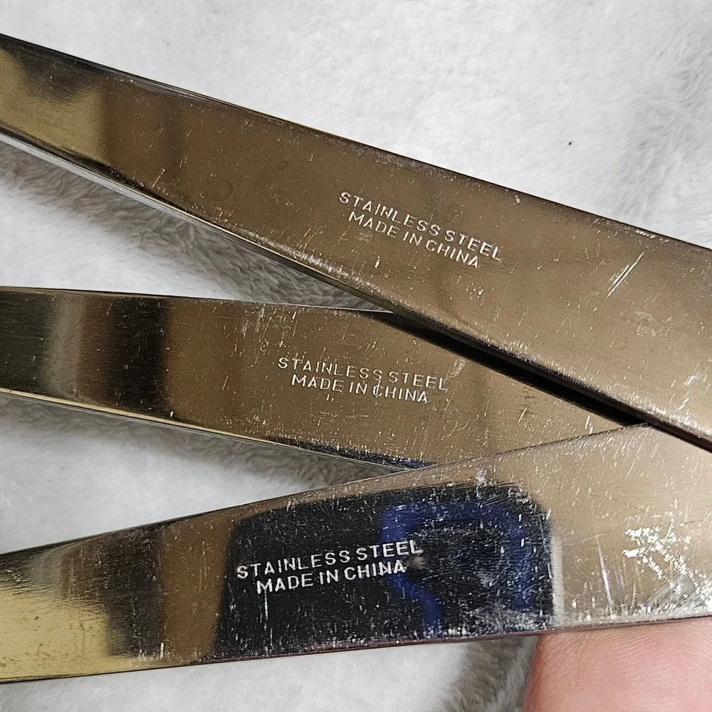 Vintage Tailor Made Stainless Steel Kitchen Utensil Set 3pc Spoon Spatula Fork